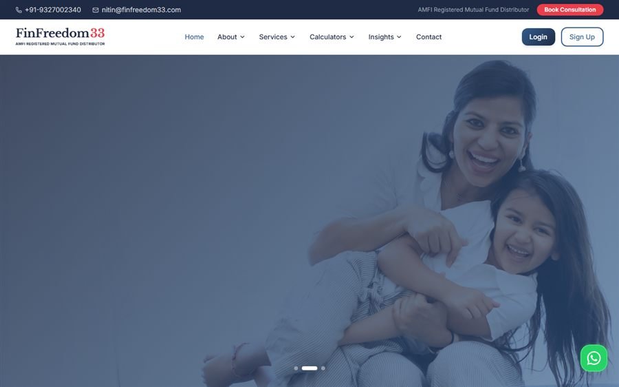 FinFreedom33 website preview