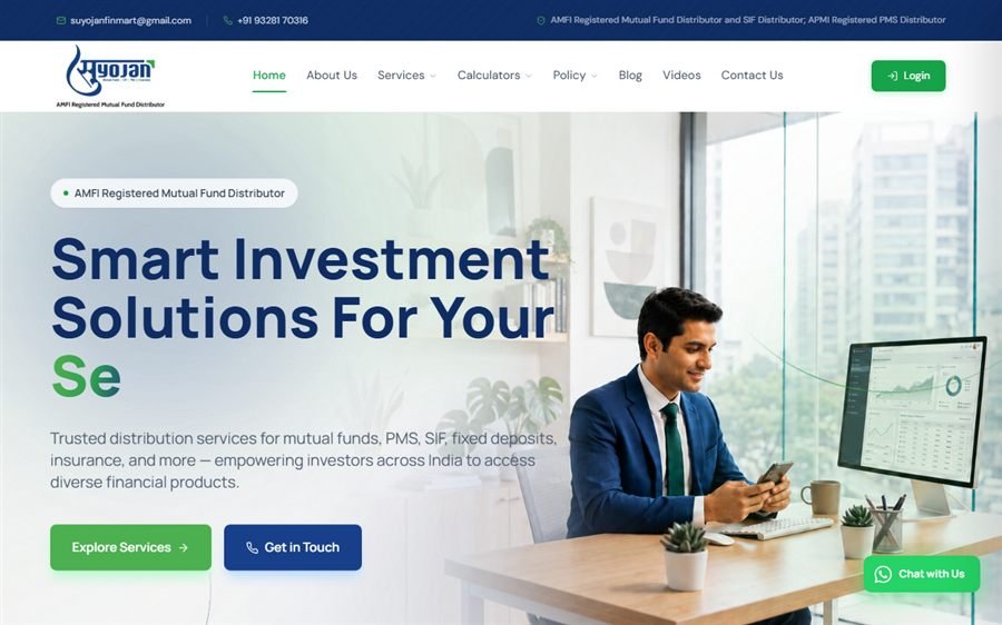 Suyojan Finmart website preview