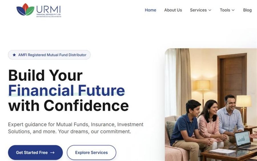 Urmi Financial Services website preview