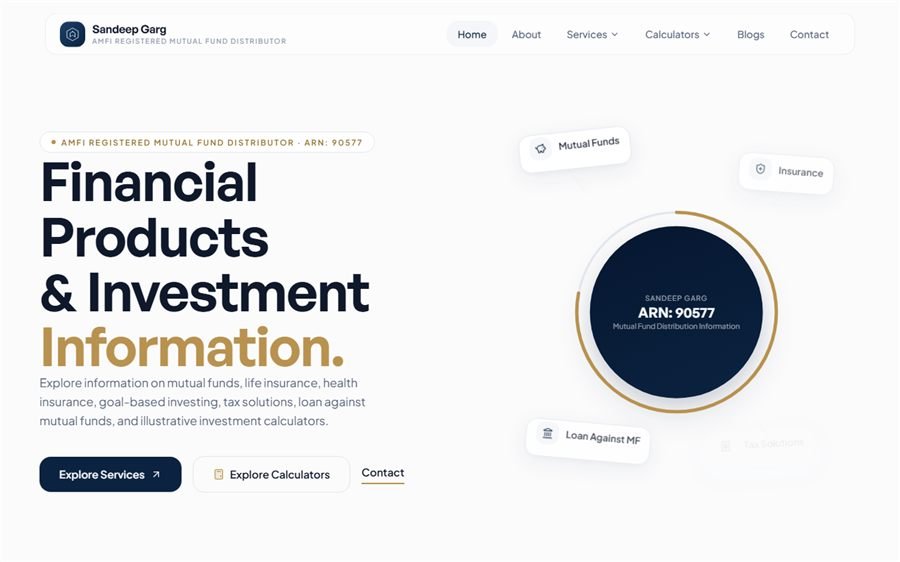 VSN Finserv website preview